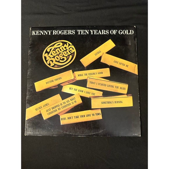 Kenny Rogers "10 Years of Gold" Vinyl LP Record | United Artists UALA-933-H - Picture 3 of 3